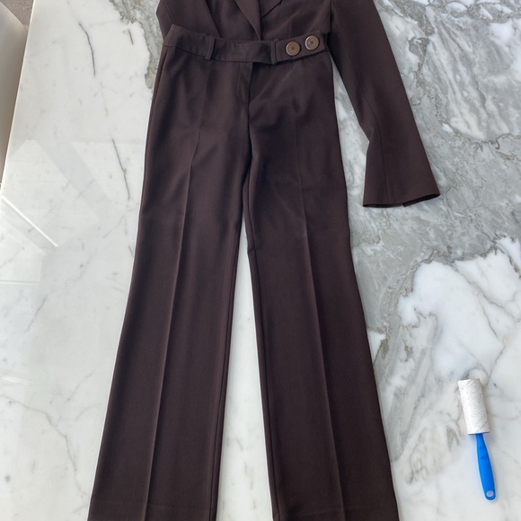 Women’s 2pc suit chocolate brown - Picture 2 of 4
